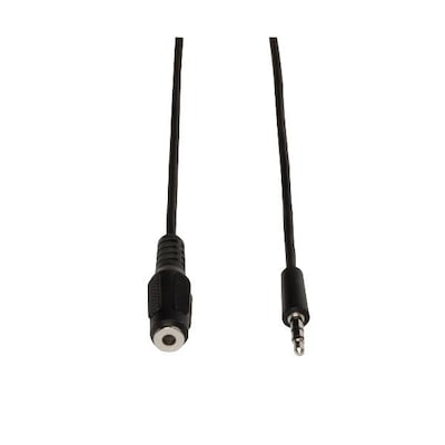 Tripp Lite 6 3.5mm M/F Mini-Stereo Audio Extension Cable; Black