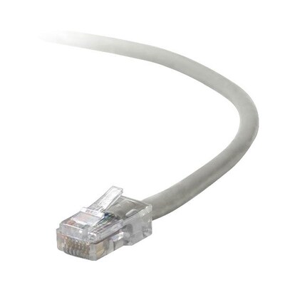 Belkin™ 8' Cat5e RJ45/RJ45 Duplex Patch Cable; Gray