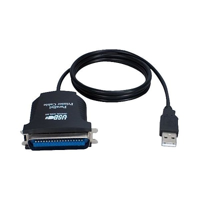 QVS® 6 USB to IEEE1284 Parallel Printer Bi-Directional Adapter Video Splitter Cable