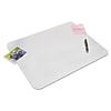 Artistic Krystal View Microban Vinyl Desk Pads, 12 x 17, Frosted White (60740MS)