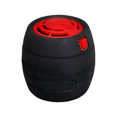 MicroNet® BeatBoom 3000 Portable Wireless Bluetooth Speaker With Built-in Speakerphone; Black/Red.