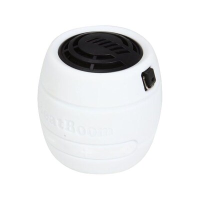 MicroNet® BeatBoom 3000 Portable Wireless Bluetooth Speaker With Built-in Speakerphone; White/Black