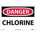 Danger Signs; Chlorine, 10X14, Rigid Plastic