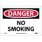 No Smoking, 7X10, Rigid Plastic, Danger Sign