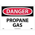 Danger Labels; Propane Gas, 10X14, Adhesive Vinyl