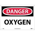 Danger Signs; Oxygen, 10X14, Rigid Plastic