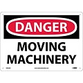 Moving Machinery, 10X14, .040 Aluminum, Danger Sign