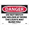 Danger Labels; Do Not Watch Arc Welder At Work . . ., 10X14, Adhesive Vinyl