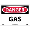 Danger Labels; Gas, 10X14, Adhesive Vinyl