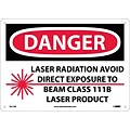 Danger, Laser Radiation Avoid Direct Exposure To Beam Class 111B Laser Product, Graphic, 10X14, Rigid Plastic (D571RB)