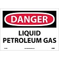 Danger Labels; Liquid Petroleum Gas, 10X14, Adhesive Vinyl