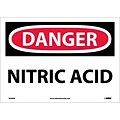 Danger Labels; Nitric Acid, 10X14, Adhesive Vinyl