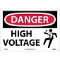 High Voltage (Graphic), 10X14, .040 Aluminum, Danger Sign