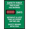 Digital Scoreboard, Safety First This Plant Has Worked Xxx Days Without A Lost Time