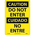Danger Signs; Do Not Enter, Bilingual, 14X10, .040 Aluminum