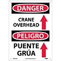 Danger Signs; Crane Overhead (Graphic) Bilingual, 14X10, .040 Aluminum