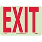 Information Signs; Exit, 7X10, Glow Rigid