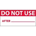 Inspection Labels; Do Not Use, Red/Wht, 1 x 2 1/4, Adhesive Vinyl (27 Labels)