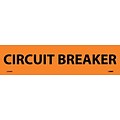 Electrical Markers; Circuit Breaker, 2.25X9, Adhesive Vinyl, 25/Pk