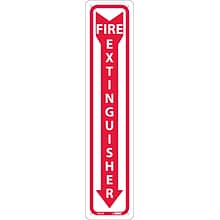 Notice Signs; Fire Extinguisher, 18X4, .040 Aluminum