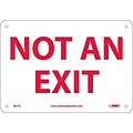 Notice Signs; Not An Exit, .040 Aluminum