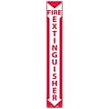 Notice Signs; Fire Extinguisher, 24X4, Rigid Plastic