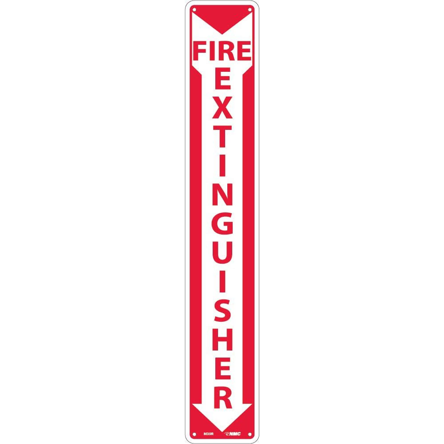 Notice Signs; Fire Extinguisher, 24X4, Rigid Plastic