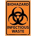 Biohazard Infectious Waste; 10X14, Adhesive Vinyl