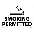 Information Signs; Smoking Permitted, Graphic, 14X20, .040 Aluminum