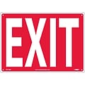 Notice Signs; Exit 10X14, Rigid Plastic