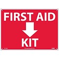 Notice Signs; First Aid (Arrow) Kit 10X14, Rigid Plastic