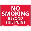 Information Labels; No Smoking Beyond This Point, 10X14, Adhesive Vinyl