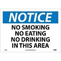 Notice Labels; No Smoking No Eating No Drinking In This.., 10X14, Adhesive Vinyl