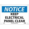 Notice Signs; Keep Electrical Panel Clear, 7X10, Rigid Plastic