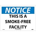 Notice Labels; This Is A Smoke Free Facility, 10 x 14, Adhesive Vinyl
