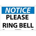 Notice Signs; Please Ring Bell, 10X14, .040 Aluminum