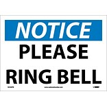 Notice Labels; Please Ring Bell, 10X14, Adhesive Vinyl