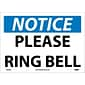 Notice Labels; Please Ring Bell, 10" x 14", Adhesive Vinyl