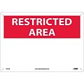 Notice Signs; Restricted Area, Blank, 10X14, .040 Aluminum