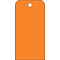 Accident Prevention Tags; Orange Blank, 6 x 3, .015 Mil Unrip Vinyl, 25 Pk