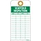 Accident Prevention Tags; Scaffold Inspection, 6 x 3, Unrip Vinyl, 25/Pack W/ Grommet