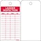 Accident Prevention Tags; Ladder Inspection, 6 x 3, Unrip Vinyl, 25/Pack