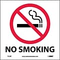 Information Labels; No Smoking, 4X4,  Adhesive Vinyl, 5/Pack