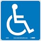 Information Signs; Handicapped (W/ Graphic), 7X7, Rigid Plastic