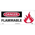 Danger Signs; Flammable (W/Graphic), 7X17, Rigid Plastic