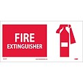 Information Labels; Fire Extinguisher (W/ Graphic), 7X17, Adhesive Vinyl