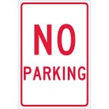 Parking Signs; No Parking, 18X12, .040 Aluminum