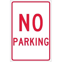 National Marker Reflective No Parking Parking Sign, 18 x 12, Aluminum (TM1G)