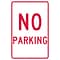 Parking Signs; No Parking, 18X12, .063 Aluminum