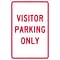National Marker Reflective Visitor Parking Only Parking Sign, 18 x 12, Aluminum (TM7H)